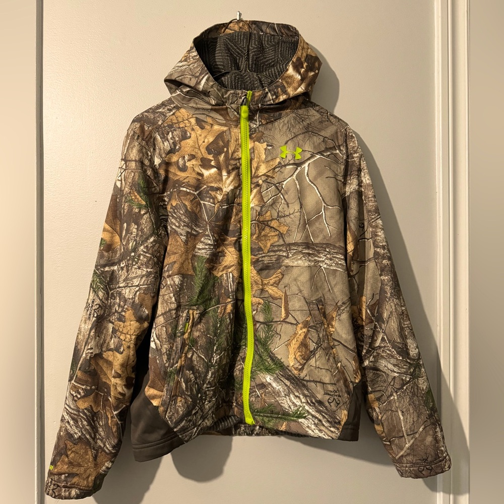 UNDER ARMOUR YOUTH COLDGEAR MAGZIP WIND HOODY